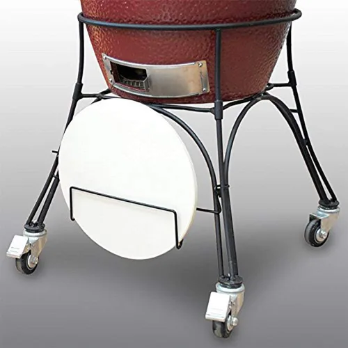 Vista 7 de Rejilla para parrilla Kamado Grill Classic Grills de acero con recubrimiento en polvo, accesorio perfecto para almacenar rejilla de parrilla