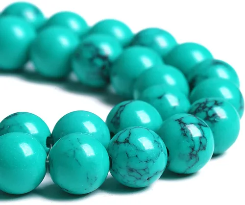 Vista 80 de 88 cuentas de piedra natural africana de piedra de sangre para hacer joyas y pulseras