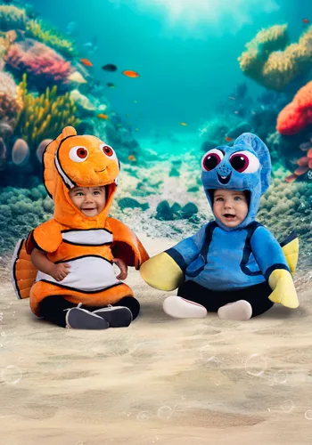 Vista 2 de Disney y Pixar Finding Nemo Disfraz para Bebé de Nemo Multicolor