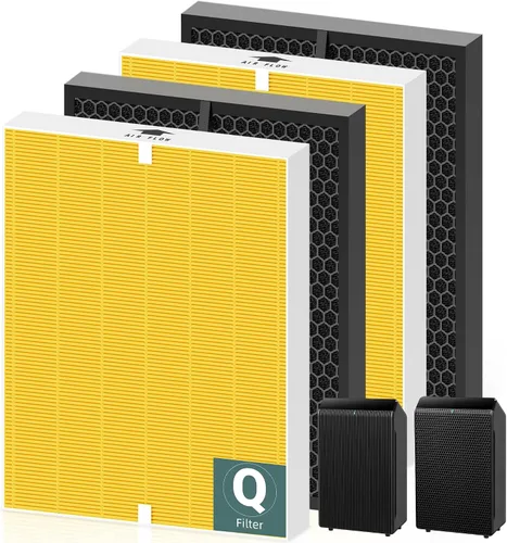 Vista 5 de 1712-0123-00 - Filter Q for Winix 5510 5520 5530 PlasmaWave Air Purifier SmokeGuard High Efficiency and Activated Carbon Filter for Home Bedroom