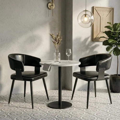 Vista 20 de Juego de 2 sillas de comedor, modernas sillas tapizadas para cocina y comedor con tela tejida transpirable, fáciles de montar y limpiar