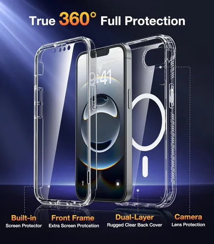Vista 1085 de DIACLARA - Funda transparente compatible con iPhone XR 6.1 pulgadas 2018