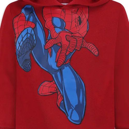 Vista 5 de Marvel Sudadera con capucha Spider-Man para niños pequeños y grandes - Rojo
