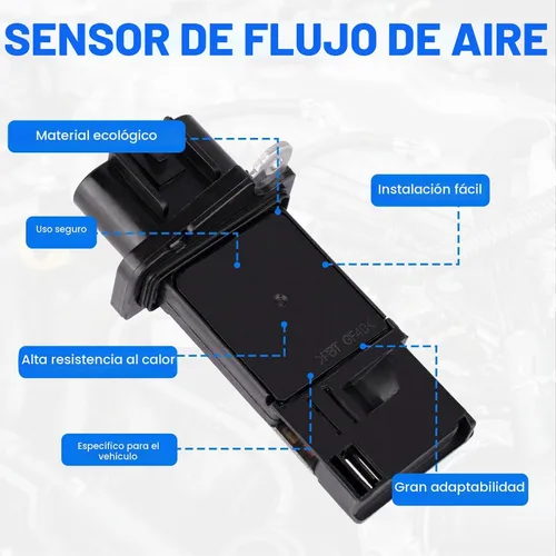 Vista 2 de Medidor de sensor de flujo de aire masivo MAF 12576410 213-4222 15865791 compatible para Lacrosse 2010-2016, CTS 2014-2018, Camaro 2010-2014
