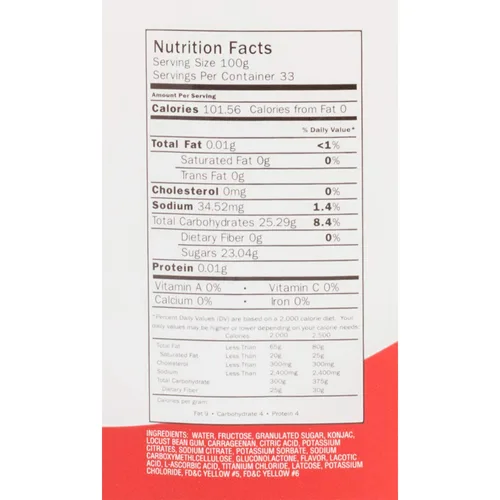 Vista 5 de Jalea, potenciador de postres y sensación sabrosa para bebidas, frasco de 8.5 lb