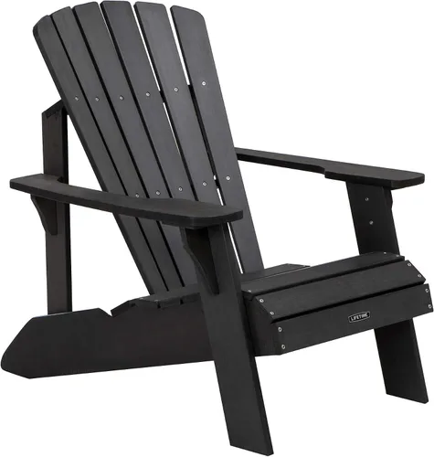 Vista 13 de Lifetime Adirondack - Silla de imitación madera Gris (Harbor Gray)