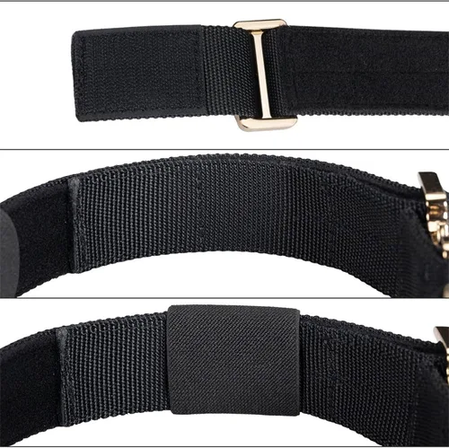 Vista 5 de EXCELLENT ELITE SPANKER Collar táctico para perro, ajustable, militar, resistente, con hebilla de metal y asa de control (negro)
