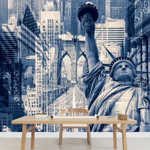Vista 7 de Wall26 - Papel pintado autoadhesivo para pared, serie grande, WMR-WP-X-DA78-66x24x4