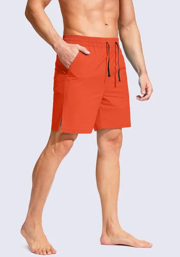 Vista 3 de G Gradual Men's Swim Trunks Quick Dry Bathing Suit Beach Board Shorts for Men with Zipper Pockets and Mesh Lining