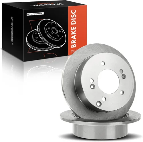 Vista 8 de A-Premium Rotores de freno de disco sólido trasero de 10.31 pulgadas (10.315 in) compatibles con modelos seleccionados de Hyundai y Kia - Sonata