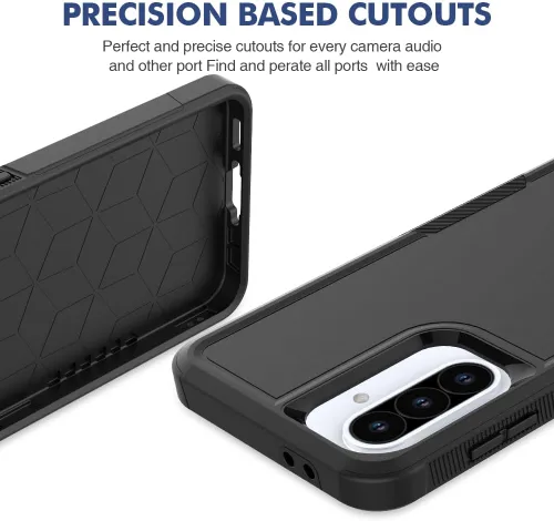 Vista 145 de Jeylly Compatible con Samsung Galaxy A22 5G Funda, Funda Samsung A22 5G con 2pcs protectores de pantalla de vidrio templado