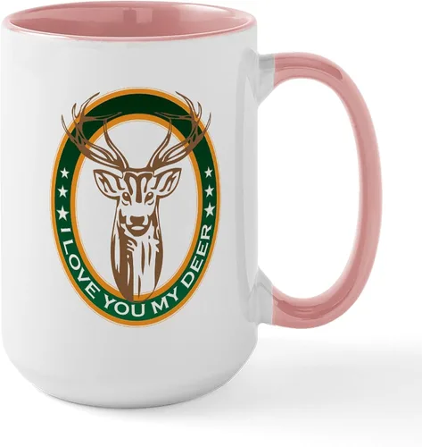 Vista 37 de CafePress Deer Season Closed Large Mug 15 oz (444 ml) Ceramic Coffee Mug