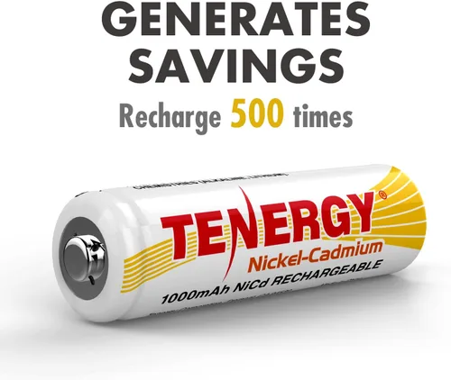 Vista 5 de Tenergy, Batería NiCd AA 1000 mAh, 21045, 4 Piezas, 4