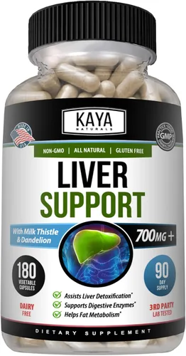 Vista 10 de Kaya Naturals Liver Cleanse Detox & Repair - Suplemento de cardo mariano - Desintoxicación hepática para mujeres y hombres - Extracto de alcachofa