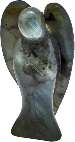 Vista 11 de SUNYIK, estatua de bolsillo de ángel guardián esculpida a mano, curación Reiki espiritual, figura esculpida., piedra ojo de tigre, Tiger's Eye