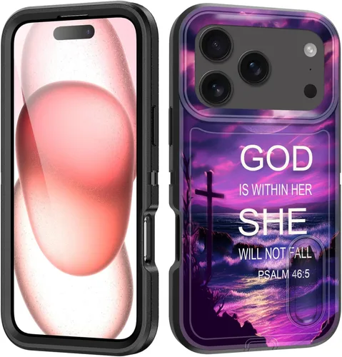 Vista 64 de Funda para iPhone Air con soporte integrado, a prueba de golpes, polvo y caídas, 3 capas, grado militar, funda protectora para iPhone Air de 6.5