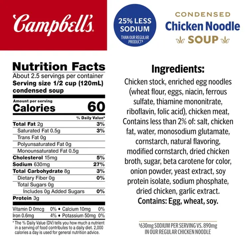 Vista 2 de Sopa condensada de Campbell’s, latas de 10.75 onzas