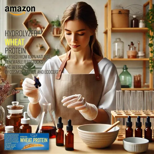 Vista 3 de PROTEÍNA DE TRIGO HIDROLIZADA - Líquido - para cabello casero, piel, gel de baño, champús, acondicionadores - 1.76 Oz Para el cabello
