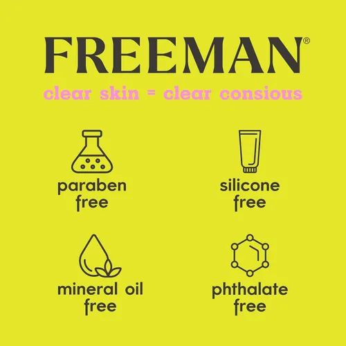 Vista 8 de FREEMAN Mascarilla facial de gel pelable de ceniza volcánica, limpieza profunda, elimina la suciedad de los poros, no se seca demasiado, fácil