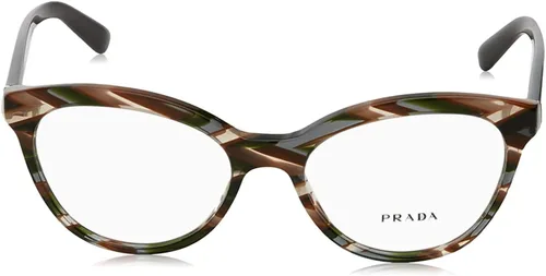 Vista 2 de Prada Heritage PR 11RV VAO1O1 - Gafas redondas de plástico gris y marrón, 2.047in, Ovejas Gris café