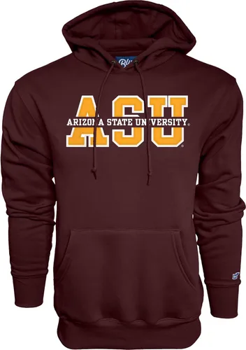 Vista 6 de Blue 84 NCAA - Sudadera con capucha para hombre con apliques de sarga de nivel superior