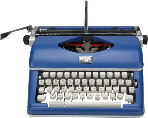 Vista 3 de Royal 79106B Máquina de escribir manual clásica (azul)