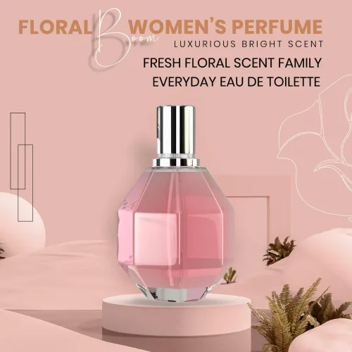 Vista 2 de Sandora Fragrances FLORAL BOOM - Perfume para mujer – Floral, bergamota y osmanthus; orquídea, jazmín, rosa, fresia y flor de naranja africana