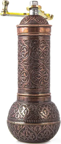 Vista 9 de Molinillo de café decorativo hecho a mano, molinillo de especias turco recargable, molinillo de café manual con mango, molinillo de café de metal