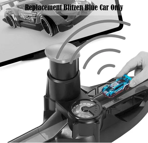 Vista 3 de Piezas de repuesto para Hot-Wheels iD Smart Track Kit - GFP20 ~ Juego de carreras de vehículos fundidos a presión ~ Reemplazo Blitzen Blue Car
