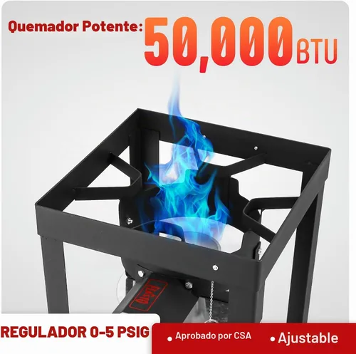 Vista 5 de Feasto Freidora de pavo de 30 cuartos de galón y caldera de cangrejos 2 en 1, olla de aluminio para exteriores con cesta y quemador, perfecto
