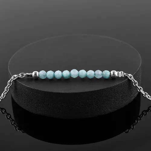 Vista 57 de YANARA Pulsera de tobillo para mujer, piedra de nacimiento natural, cuentas de piedras preciosas, tobillera delicada hecha a mano de 9 pulgadas +