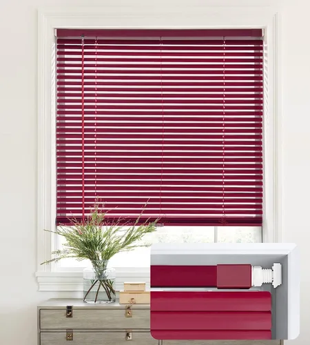 Vista 27 de LazBlinds Mini Persianas de Aluminio de 1", Sin Herramientas-Sin Taladro, Persianas Sin Cordón para Ventanas Interiores, Persianas Horizontales