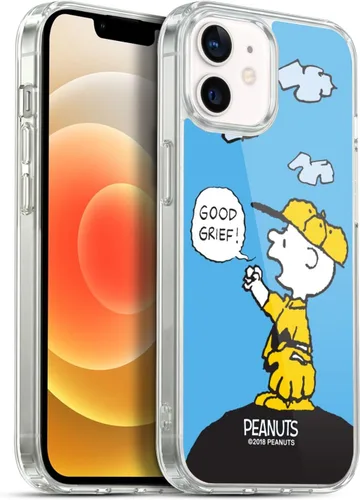 Vista 51 de Head Case Designs Funda de gel suave con licencia oficial de Peanuts Autumn Charlie Brown compatible con Apple iPhone 7 Plus/iPhone 8 Plus