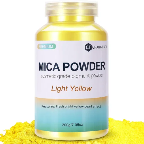 Vista 39 de CHANGTIKEJI Polvo de Mica, 24 Colores - 10g/Botella de Polvo de Pigmento Natural para Resina Epoxy, Fabricación de Jabón, Velas, Brillo de Labios