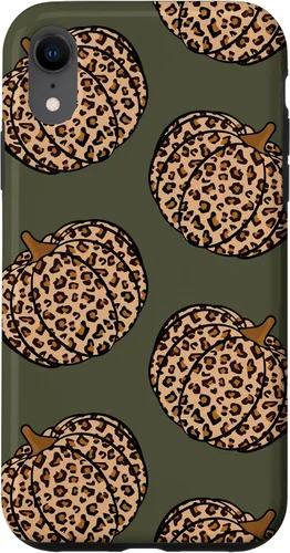 Vista 25 de Leopard Pumpkin Fall Autumn Olive Green Case for iPhone 17