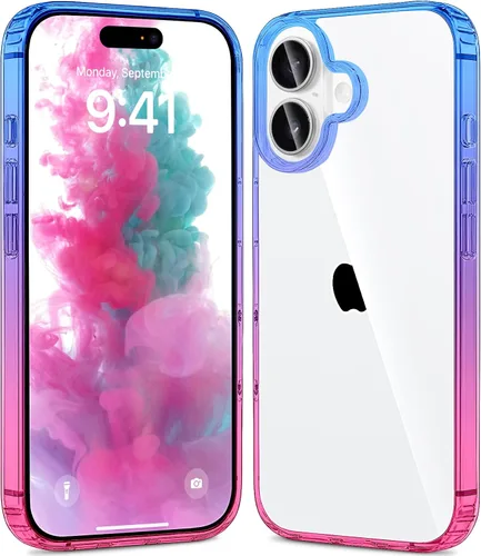 Vista 23 de JJGoo - Funda compatible con iPhone 17 Pro, funda transparente a prueba de golpes, funda protectora delgada con parte trasera de policarbonato duro