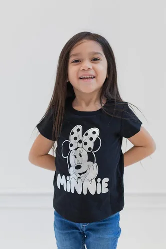 Vista 2 de Disney Minnie Mouse - Camiseta metálica para niñas pequeñas y grandes