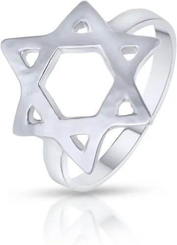 Vista 2 de Anillo de la Estrella de David, Anillo Judío Magen David, Anillo de Estrella Judía, Joyería Judía