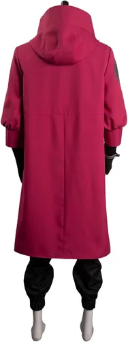 Vista 2 de Heodols Vash the Stampede - Disfraz de Trigun Vash para hombre, para cosplay, gabardina, chaqueta, camisa y pantalones, traje para Halloween