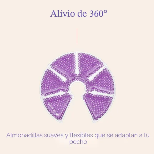 Vista 7 de Lansinoh - Paquetes de terapia para el pecho, almohadillas para el pecho frías y calientes con 2 fundas suaves, elementos esenciales