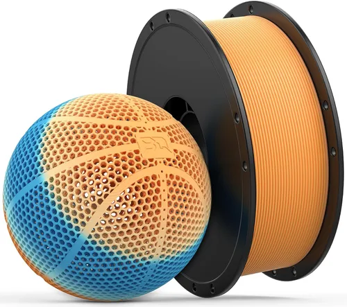 Vista 12 de BIQU PLA-HR filamento de impresora 3D flexible específicamente para imprimir balones de baloncesto sin aire, carrete de 1.75mm 1KG (2.2lbs)