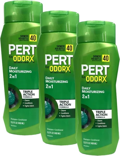Vista 4 de Pert Plus Champú y acondicionador 2 en 1, cabello normal, té verde, 13.5 onzas líquidas