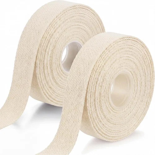 Vista 11 de 2 rollos/20 yardas, correas de algodón de 1 pulgada para decoración de manualidades, cinta de costura pesada, bolsas de envoltura para el hogar