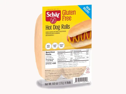Vista 3 de Schar Combo de panecillos calientes y hamburguesas sin gluten 8 bollos totales