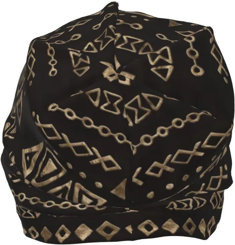 Vista 21 de Gorro africano holgado de invierno, gorro de punto casual para hombres y mujeres