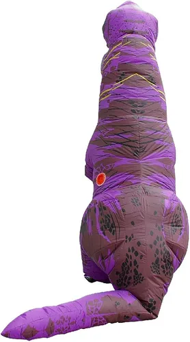 Vista 3 de KOOYNN Disfraz inflable de dinosaurio T-REX para Halloween para adultos