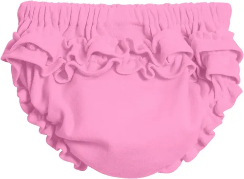 Vista 21 de City Threads Ruffle Diaper Cover for Baby Girls Soft Cotton, Made in USA Baby Girl Bloomers, Wear Over Disposable and Cloth