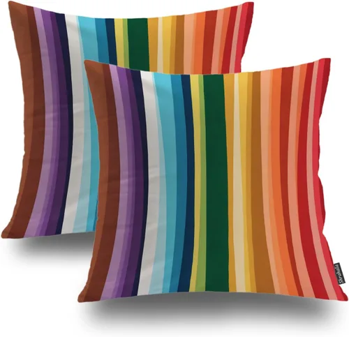 Vista 9 de Shrahala Juego de 2 fundas de almohada decorativas de granja rústica, paquete de 2, fundas de almohada de estilo rústico con textura de cesta tejida