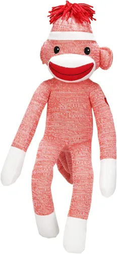 Vista 17 de Plushland Adorable Mono de Calcetines, El Original y Tradicional Juguete de Animal de Peluche Tejido a Mano, Regalo para Niños, Bebés, Adolescentes