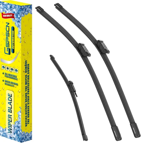 Vista 25 de GSPSCN 2 limpiaparabrisas de repuesto para Cooper R55, R56, R57, 2013, 2014, 2015, 19 + 18 pulgadas (juego de 2)